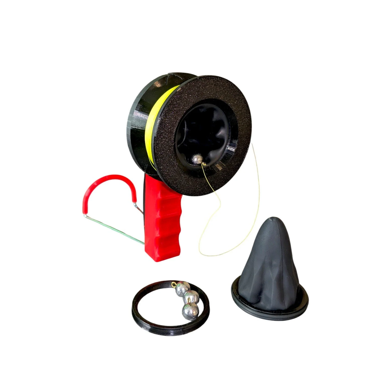 The ONE-SHOT Wire Antenna Slingshot. Used for getting lines in trees for ham radio purposes.