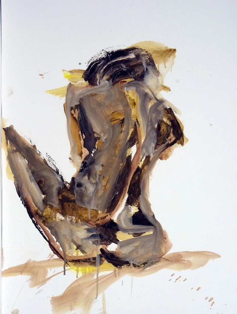 Back View, gesture painting by AnneKarin Glass