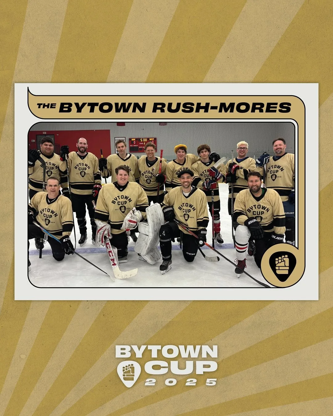 Born out of a Wes Anderson bad dream, The Rush-Mores took to the ice with their questionable private hockey school swagger and in the end, were only one goal away from fans showering berets down onto the ice. Though a first place finish wasn&rsquo;t 