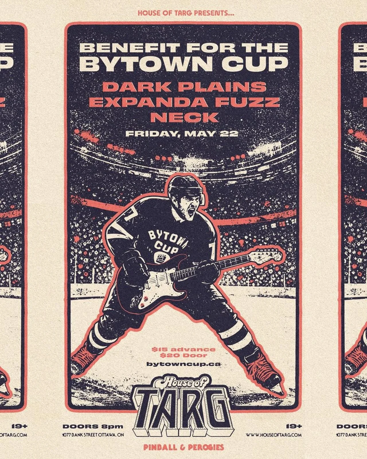 Mark your calendars! This rager of a show is coming to Targ on May 22, and these generous bands will be donating all proceeds to this year&rsquo;s ByTown Cup! Tickets on sale soon!

Poster by the one and only @jamiejimjames @charactercreative