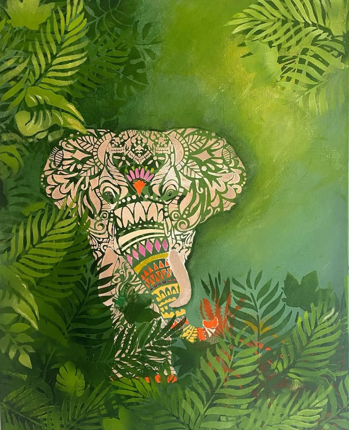 Indisk visdom. Akryl på lerret 50 x 70 cm.
Pris: 1200,-