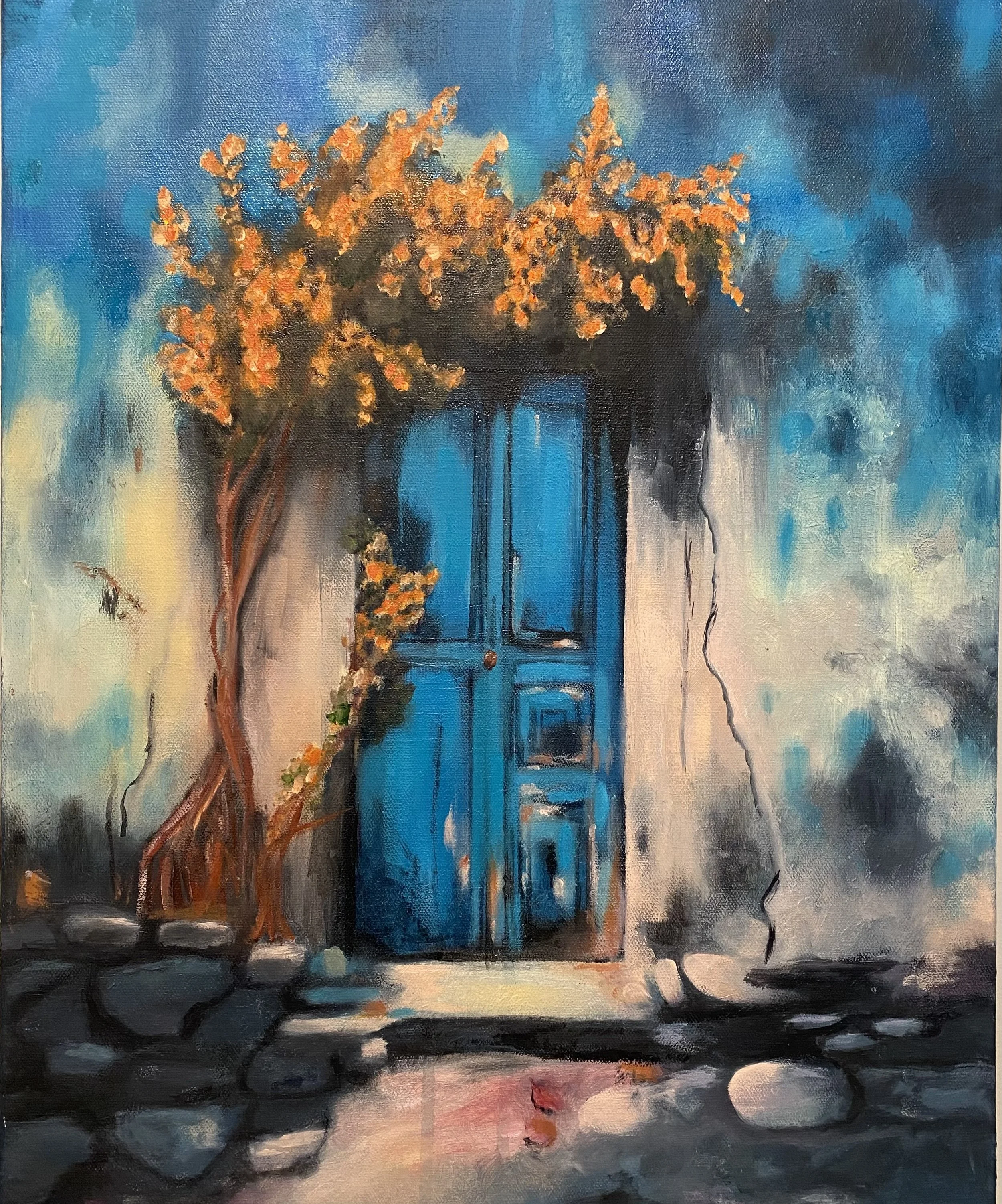 Der ingen lenger banker. Olje på lerret, 40 x 50 cm. Pris: 4000,-