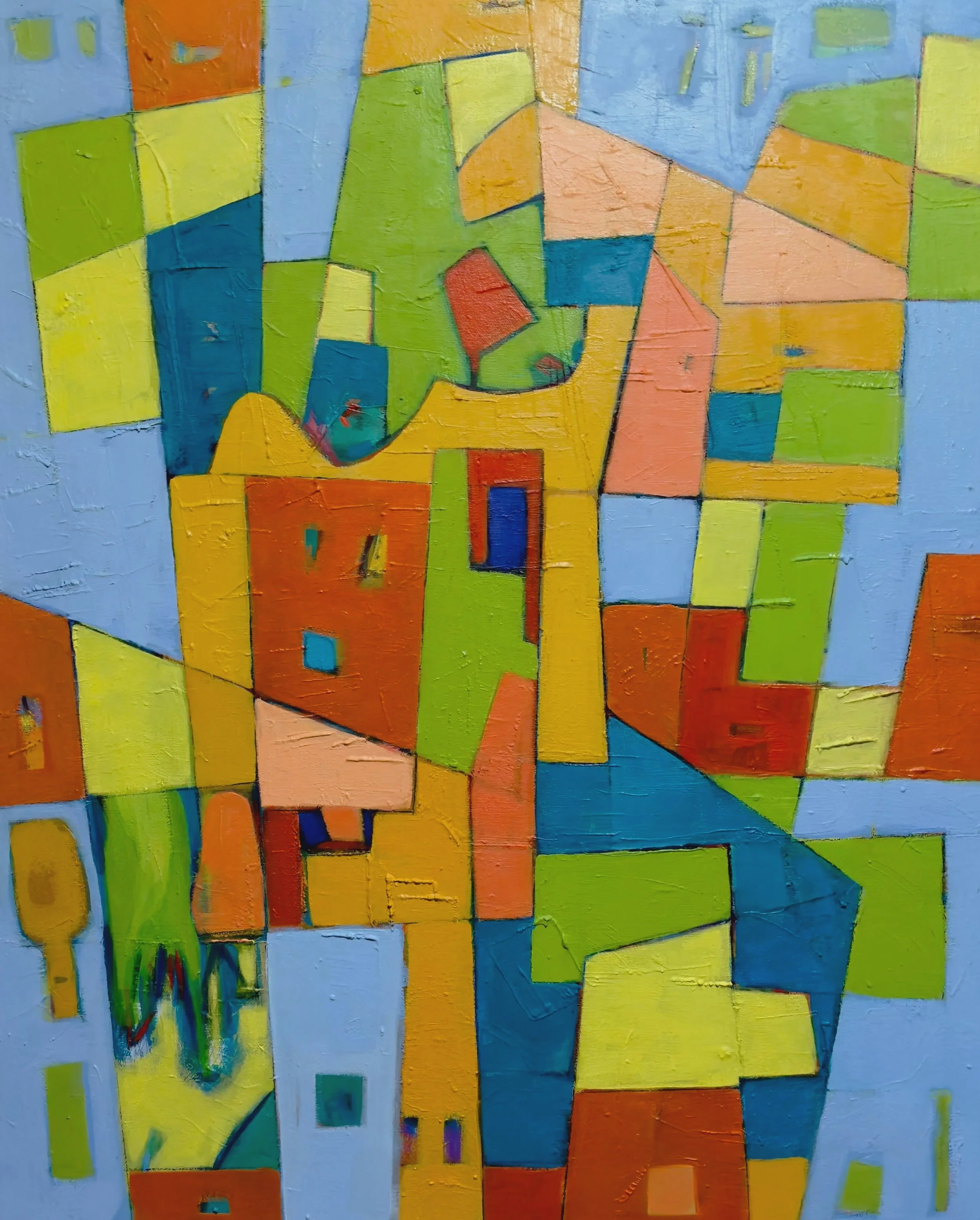 Beginnings,
acrylic on canvas,
30" x 24",
No. AB2535