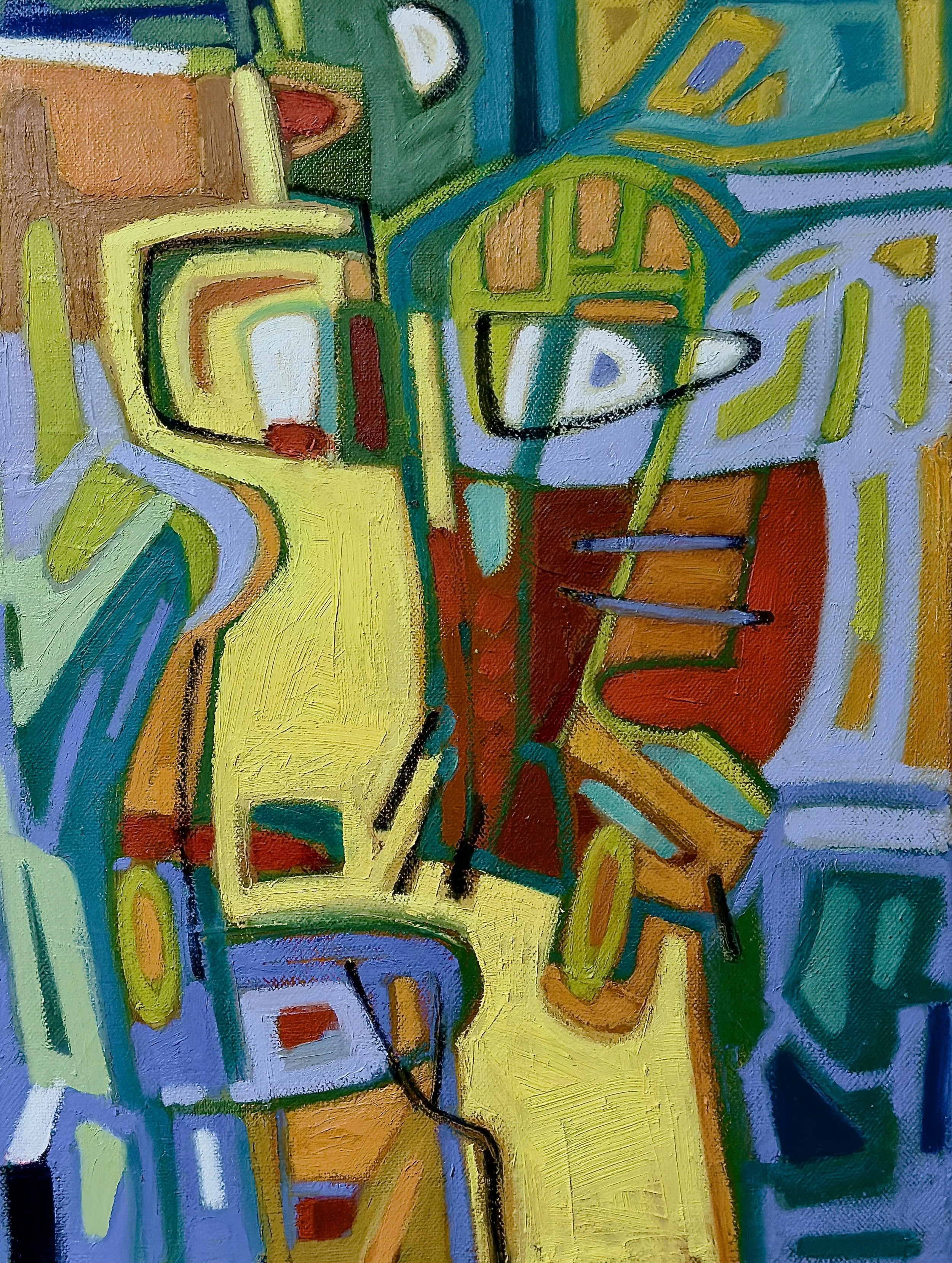 Standoff,
acrylic on canvas,
14" x 10",
No. AB2536
