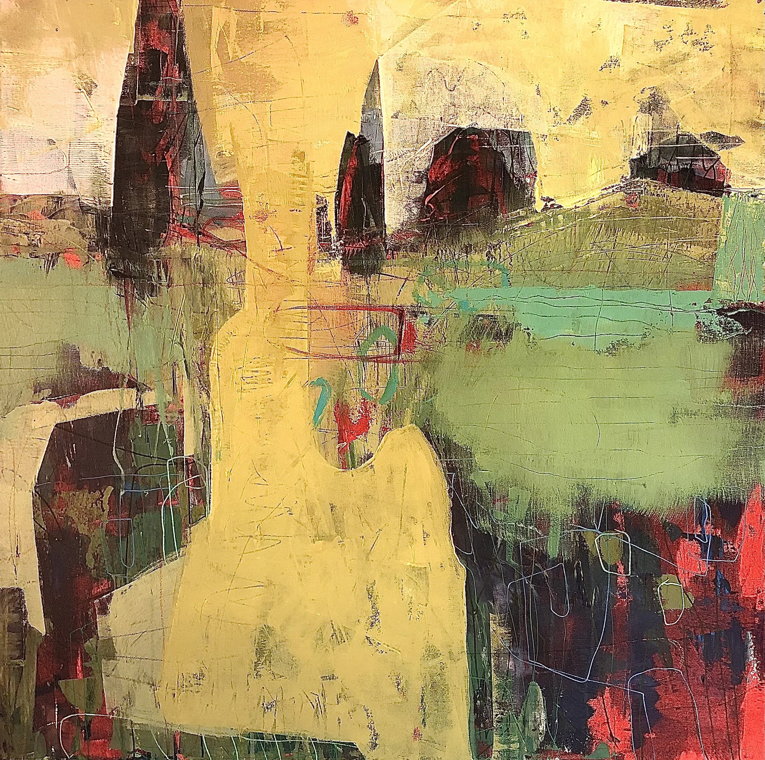 Burro,
acrylic on panel,
36" x 36" - 
No. AB2534