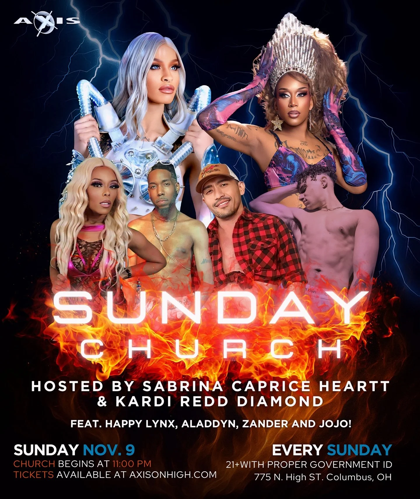 🙏 SUNDAY CHURCH is in session!

Join hosts Sabrina Caprice Heartt &amp; Kardi Redd Diamond as they bless the stage with divine energy ✨
Featuring Happy Lynx, Aladdyn, Zander &amp; Jojo!

⛪️ Service begins 11PM | 21+