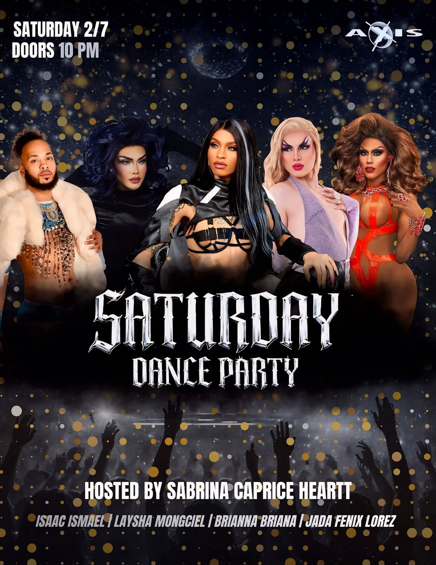 Your Saturday night plans? Handled. 💋
Sabrina Caprice Heartt + an unreal lineup = the only place to be. See you on the floor at 10 PM.