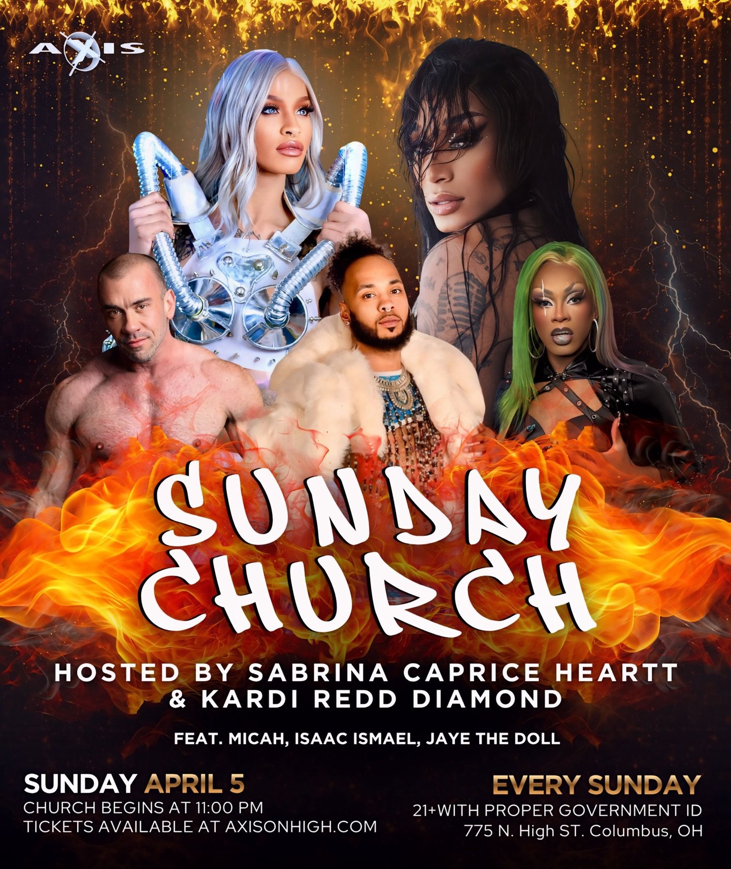 Church is in session, but this altar comes with fire, beats, and a congregation that knows how to move. Come confess on the dance floor, find your people, and let the music take you somewhere divine.

Hosted by Sabrina Caprice Heartt &amp; Kardi Redd