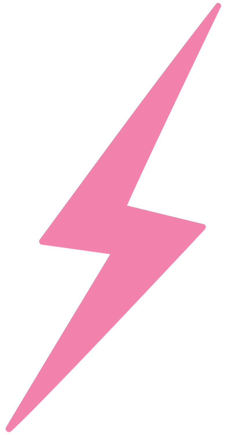 Illustration of a dark pink lightning bolt