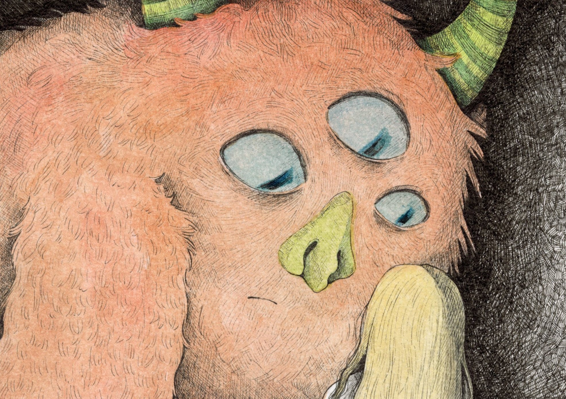 'encounter', watercolour illustration, 2022.