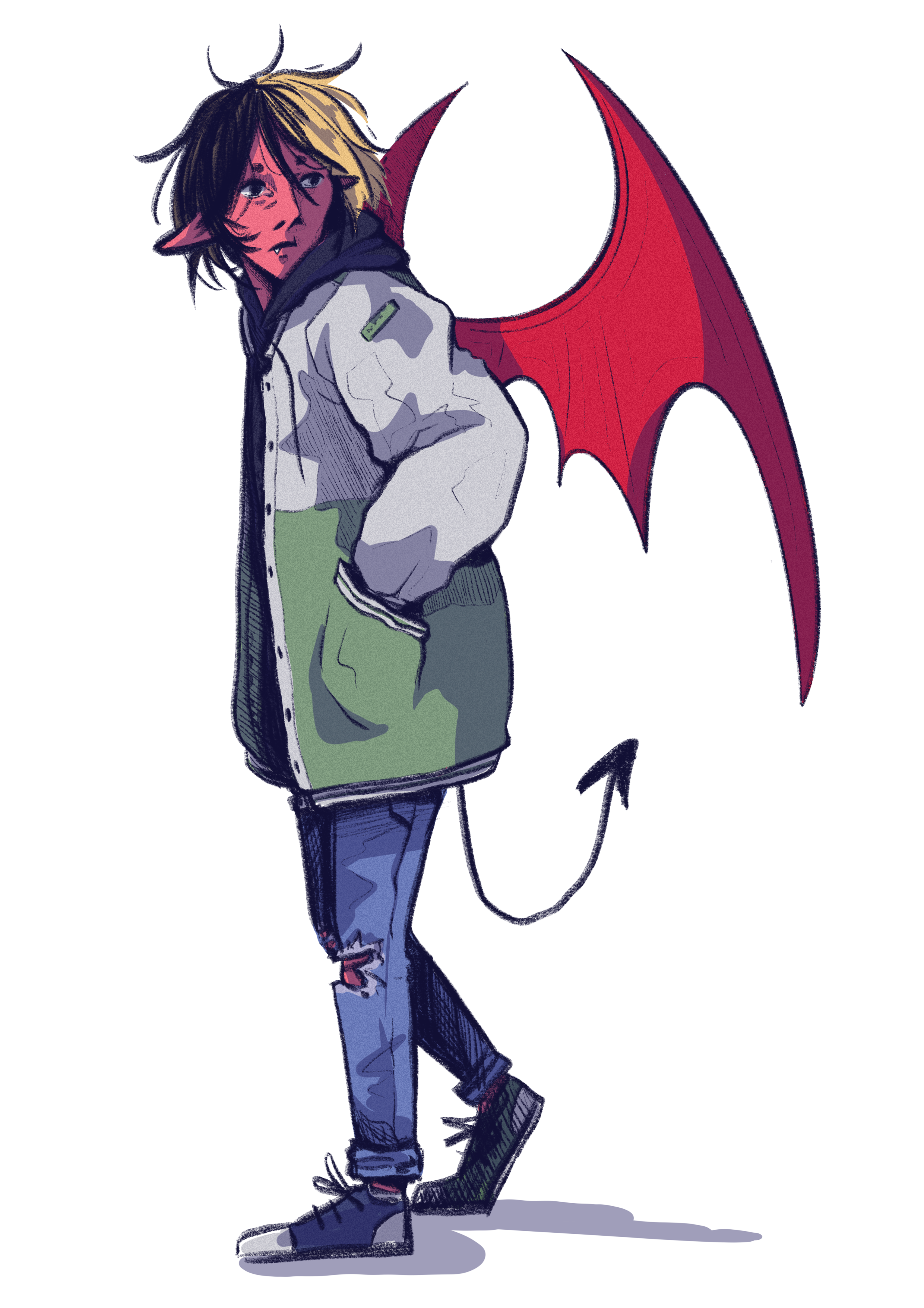 digital character illustration, 2023.