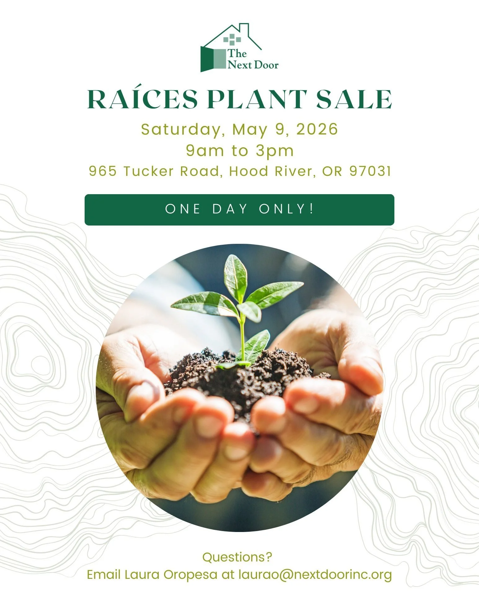 Save the date! Our annual Ra&iacute;ces Plant Sale is back this spring! 🌱

Ra&iacute;ces Cooperative Farm members and staff are hard at work preparing for this year&rsquo;s sale. Join us Saturday, May 9, from 9am to 3pm, in The Next Door's parking l