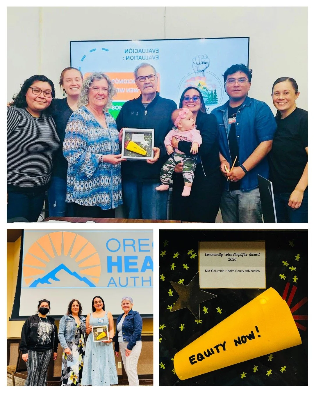 We&rsquo;re so proud of our team! 🏆 At the Spring Gathering of the RHEC in Pendleton, Oregon, our Mid-Columbia Health Equity Advocates (MCHEA) program received a special recognition award from the Equity and Inclusion Division (E&amp;I) of @oregonhe