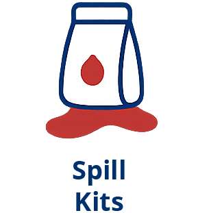 A blood bag with blood pooling beneath it.