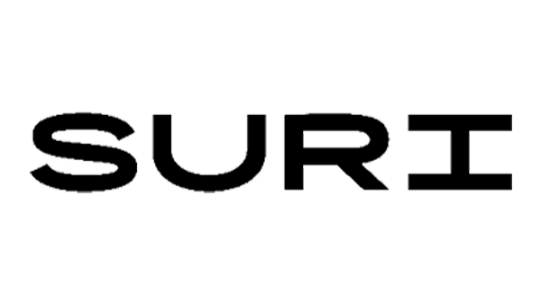 The word 'SURF' written in a stylized, outlined font.