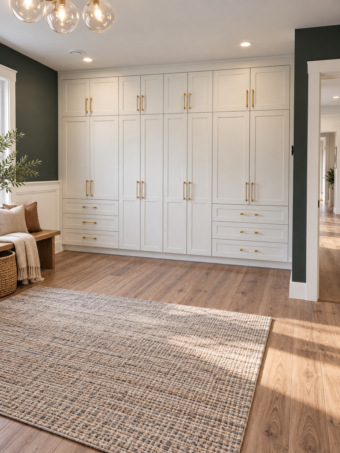 Elegant Green-and-White Built-In Mudroom.png