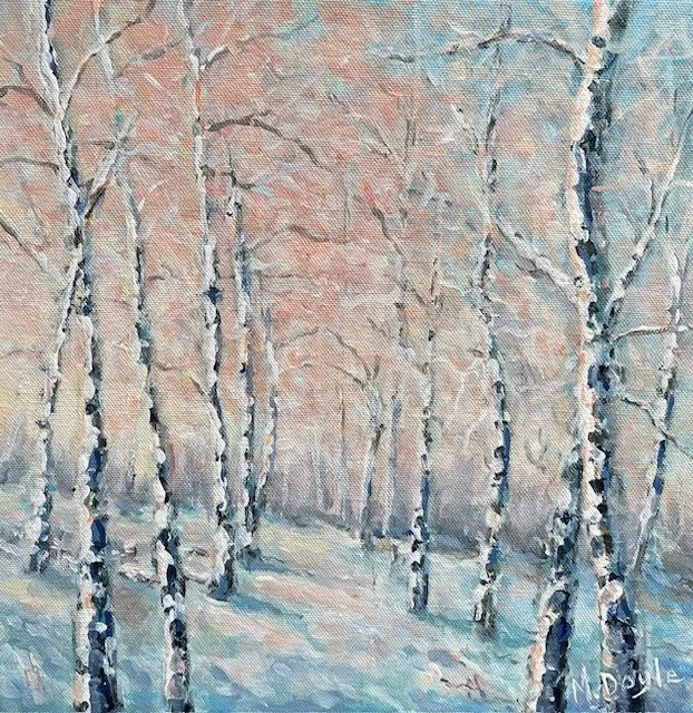Winter Wonderland, 12x12, acrylic on canvas