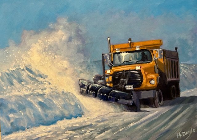 Winter's Edge, 18x24, acrylic on canvas