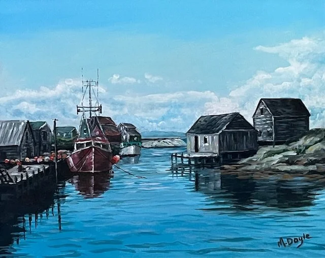 Peggy's Cove Tranquility, 16x20, acrylic on canvas