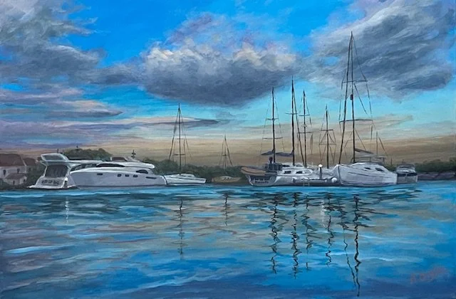 Happy Hour, 24x36, acrylic on canvas