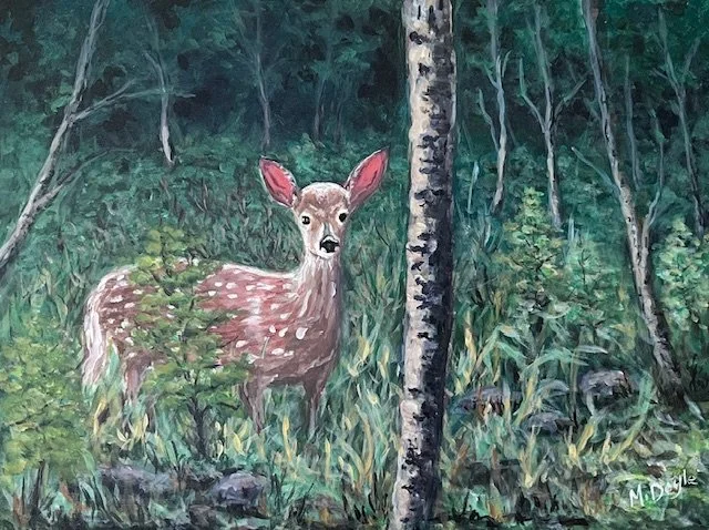 White-Tailed Deer, 18x24, acrylic on canvas