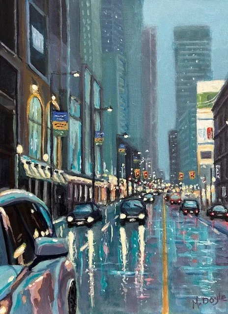 Yonge Street Blues, 16x12, acrylic on canvas