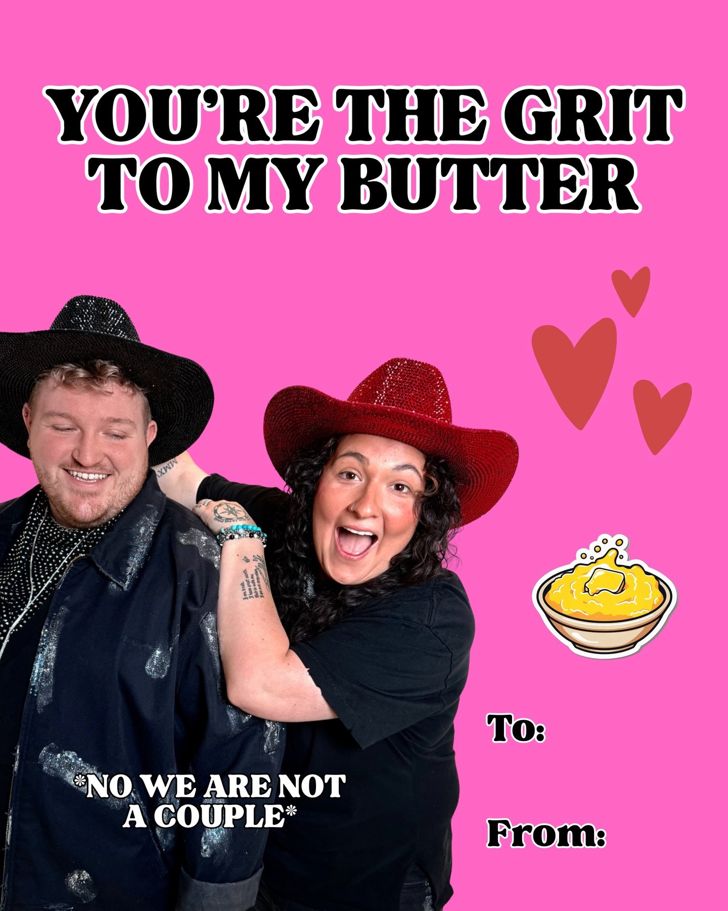 Happy Valentine&rsquo;s Day from Butter &amp; Grit 💕 You could say we&rsquo;re &ldquo;butter together&rdquo;😂🧈