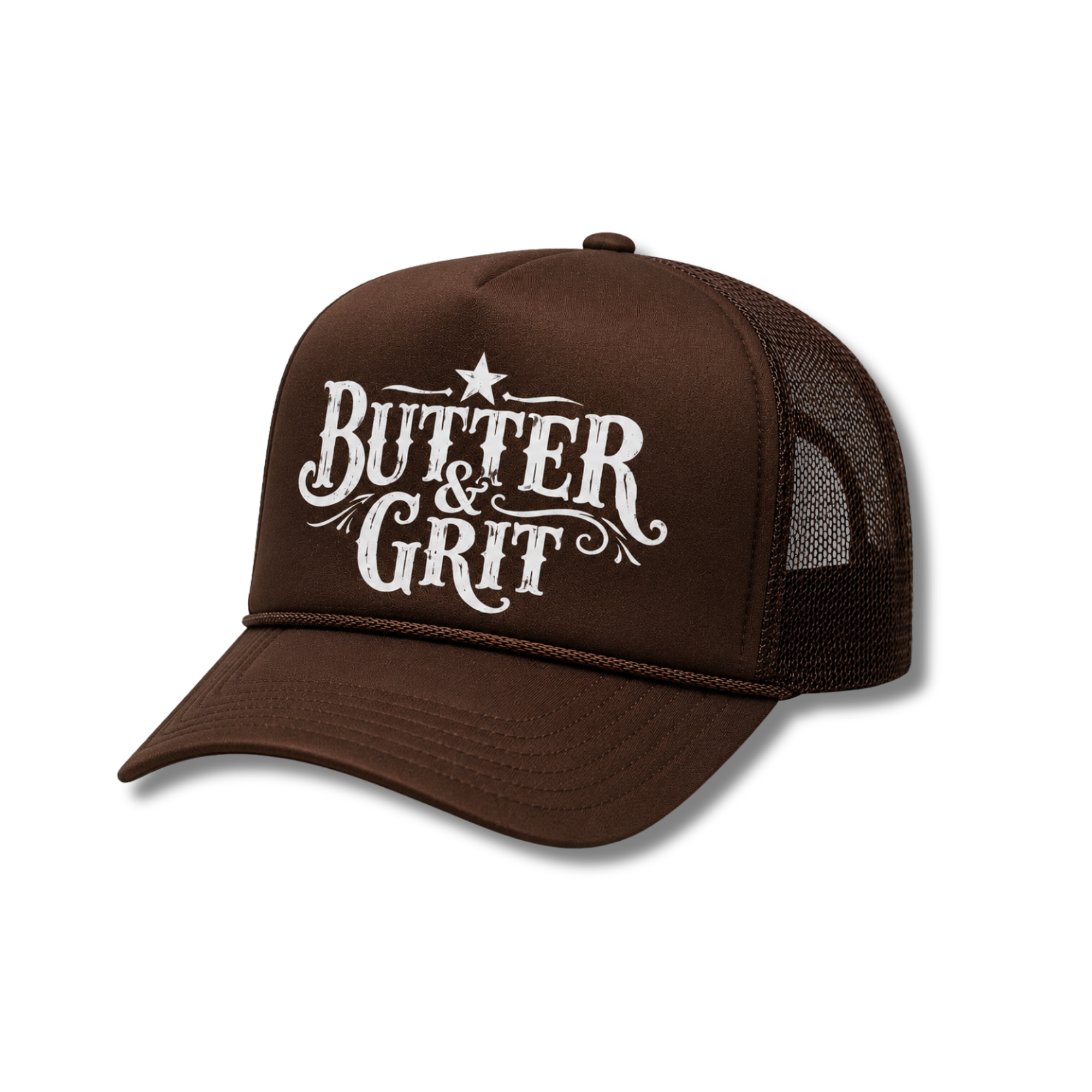 The Official Butter & Grit Trucker – Brown