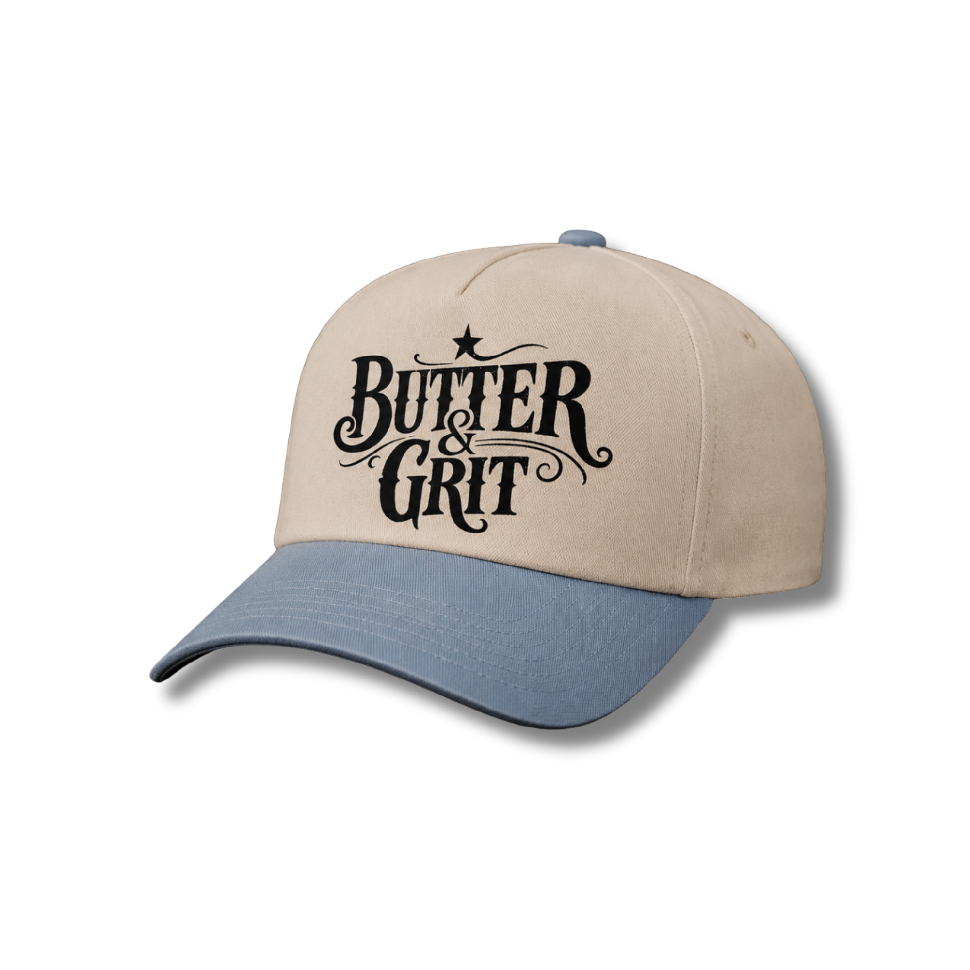 The Official Butter & Grit Trucker – Blue Jean Baby