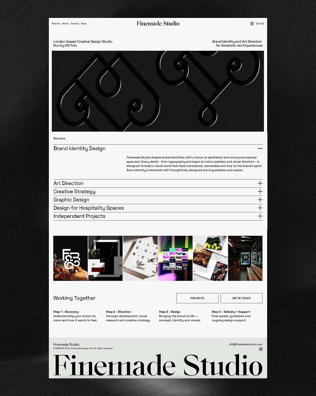 The new Finemade Studio site is live - a quiet start, with more to come soon!