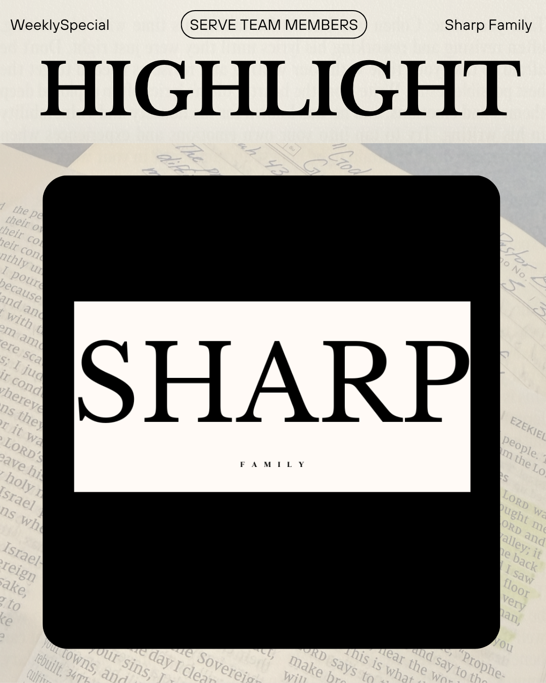 Honoring The Sharp Family