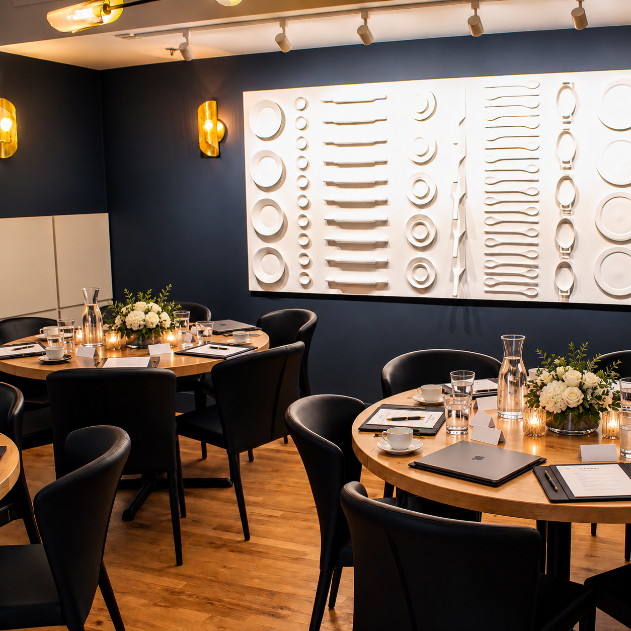 Elegant Navy Boardroom Setup.png