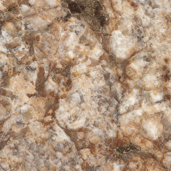 Close-up of a textured marble surface with brown, beige, and white veining.