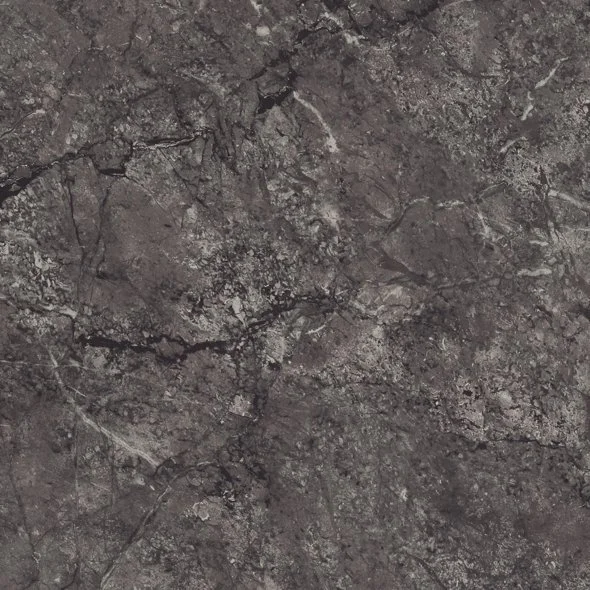 Close-up of a cracked and textured gray stone or concrete surface.