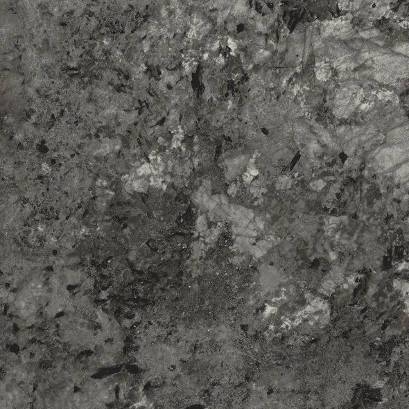 Close-up of a gray, speckled granite surface.