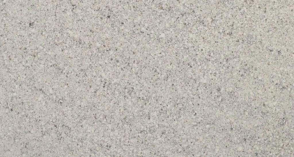 Close-up of a speckled, light-colored granite or concrete surface.