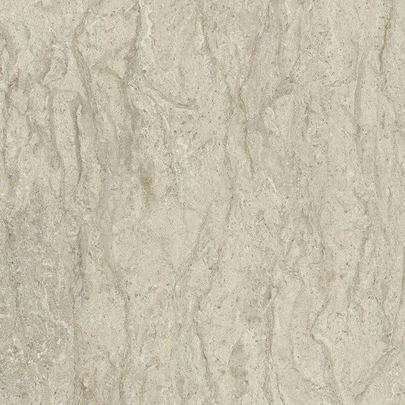 Close-up of beige marble tile with natural veining and texture.