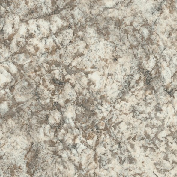 Close-up of a textured white and gray speckled granite surface.