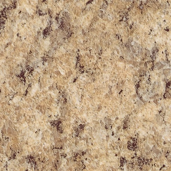 Close-up of a textured beige and brown stone or tile surface.