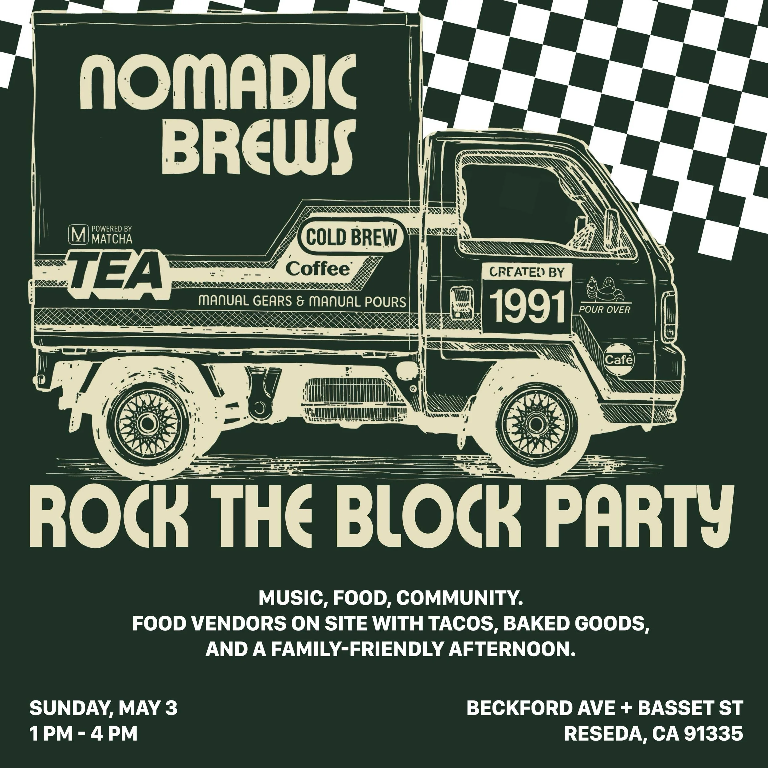 We&rsquo;ve been invited to be part of a Rock the Block Party on Sunday, May 3.

There will be food vendors on site with tacos, baked sweet treats, and a family-friendly afternoon. Come by, grab something to eat, and spend some time with the neighbor