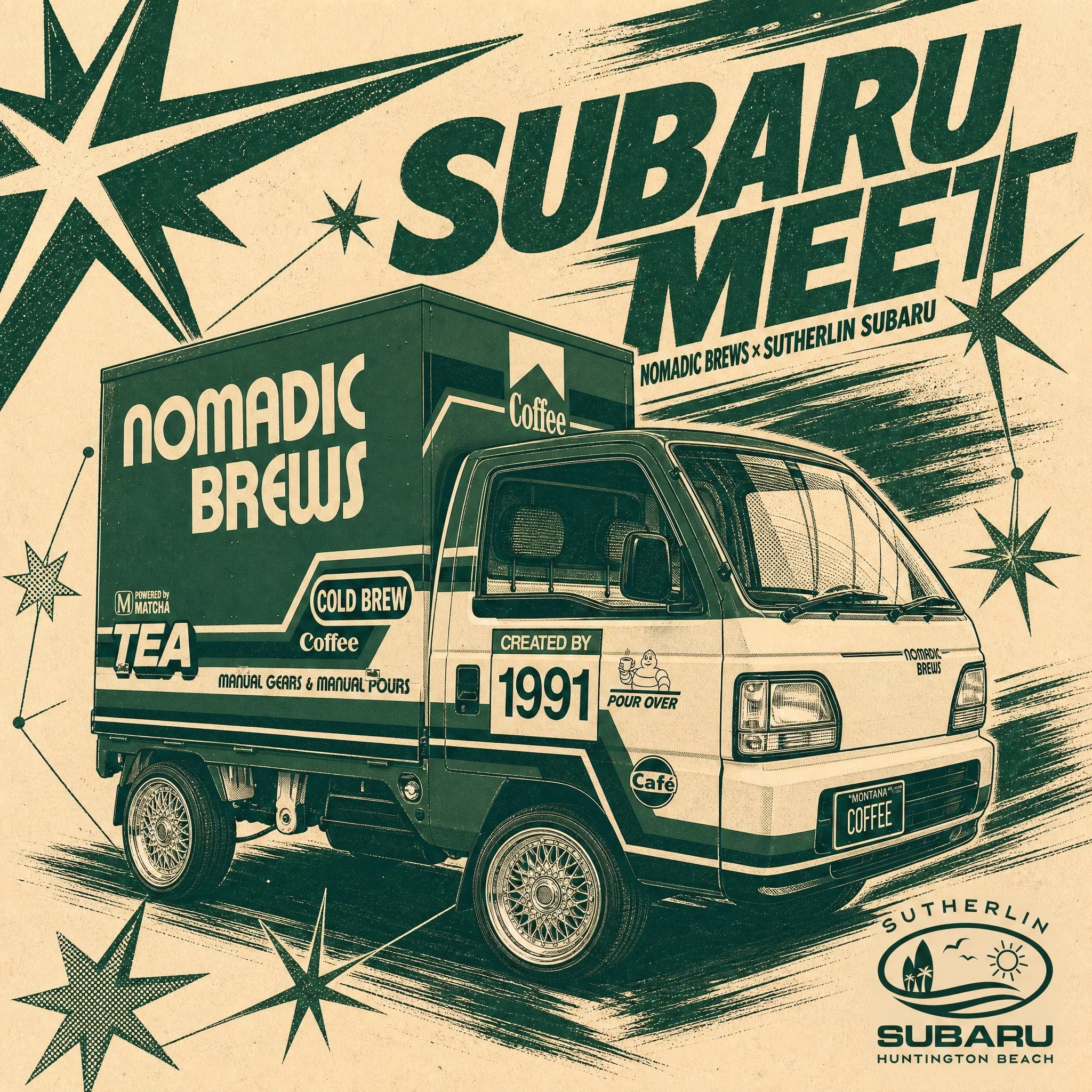 Nomadic Brews at Sutherlin Subaru Car Meet | Huntington Beach, CA