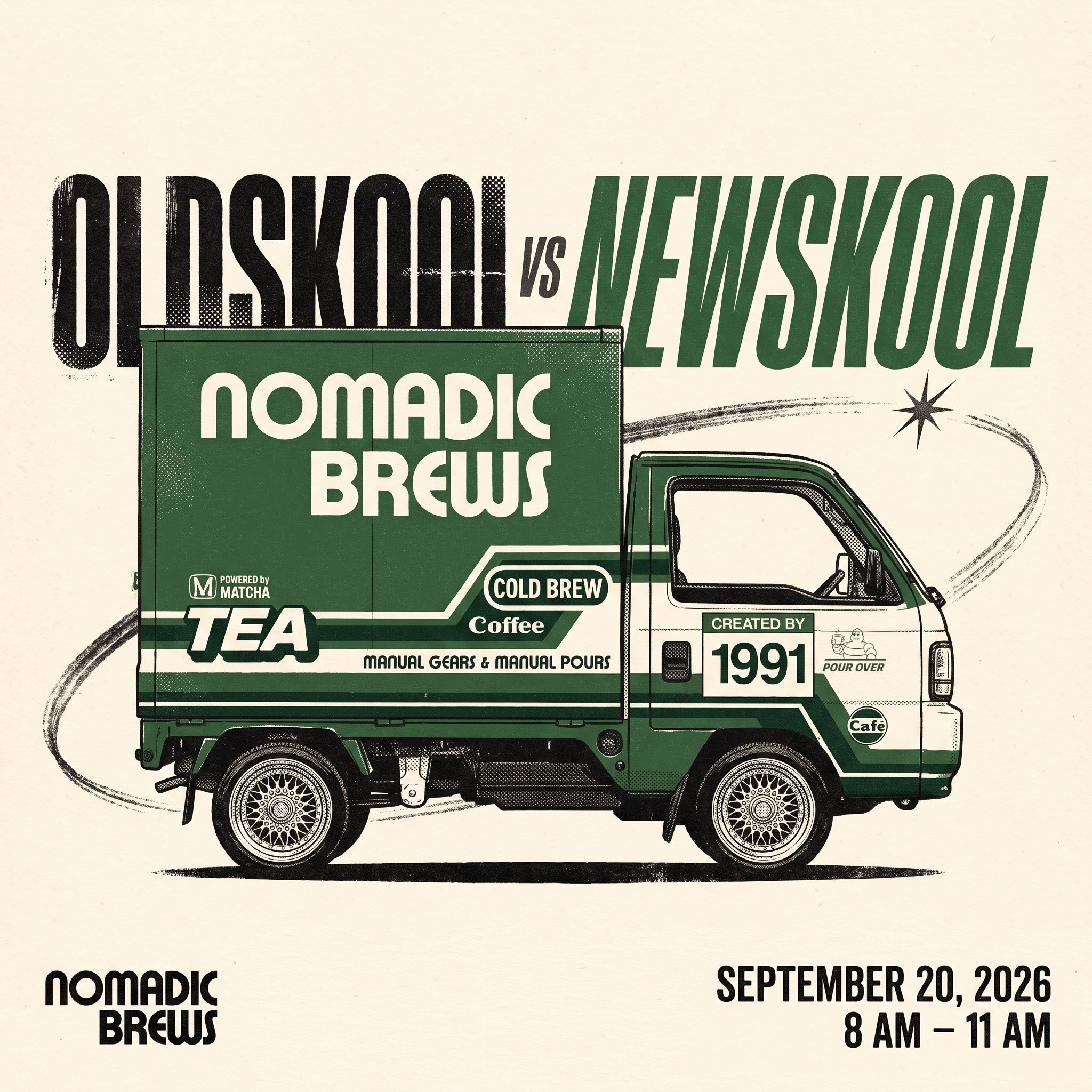 We&rsquo;ll be bringing our Honda Acty micro caf&eacute; to the OldSkool vs NewSkool Meet on Sunday, September 20. We&rsquo;ll be serving coffee, espresso, matcha + more.

Brought to you by @vtectuning x @oldskoolhonda_ 
Hosted at @the.legacy.garage 