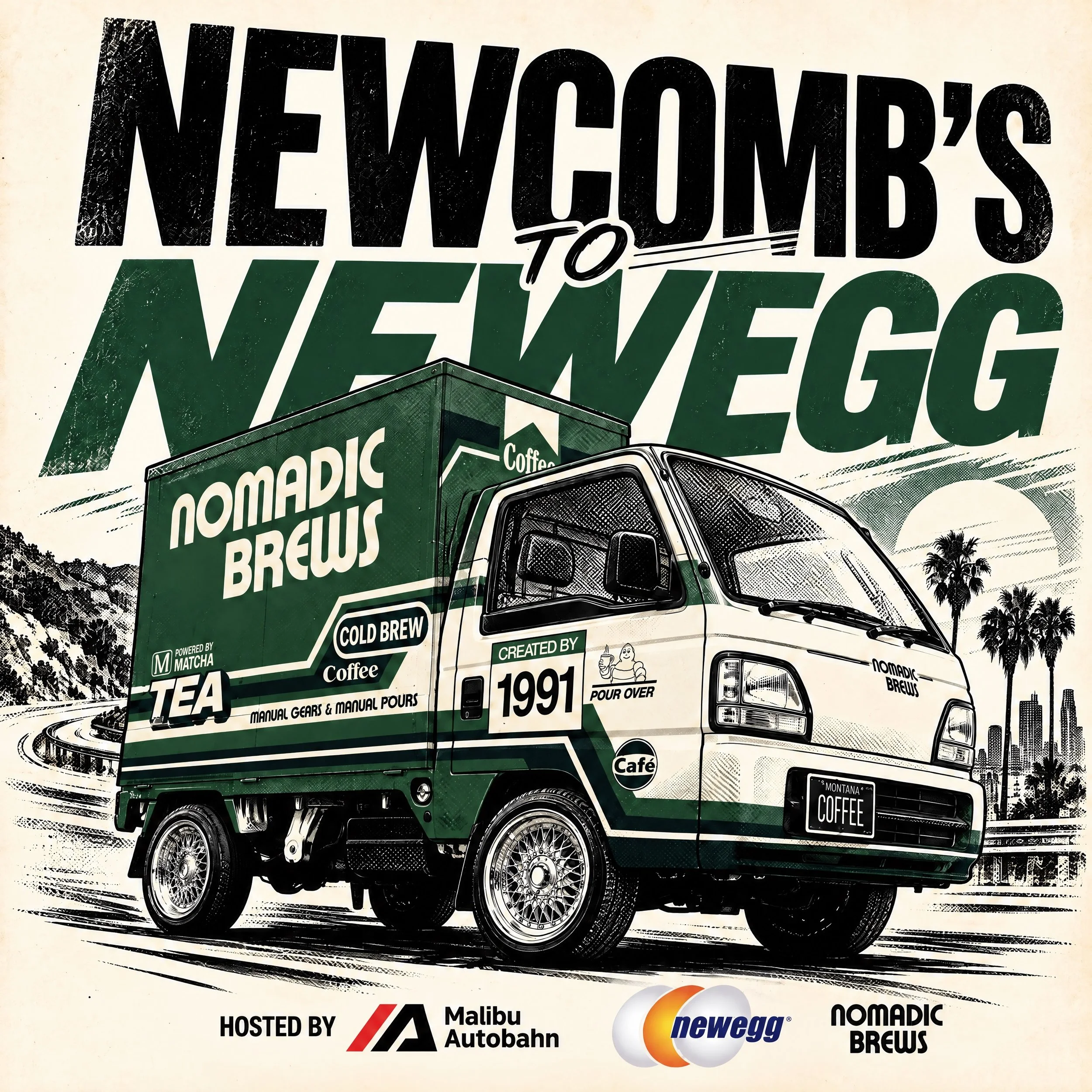 Nomadic Brews at Malibu Autobahn x Newegg Cars &amp; Coffee | Diamond Bar, CA