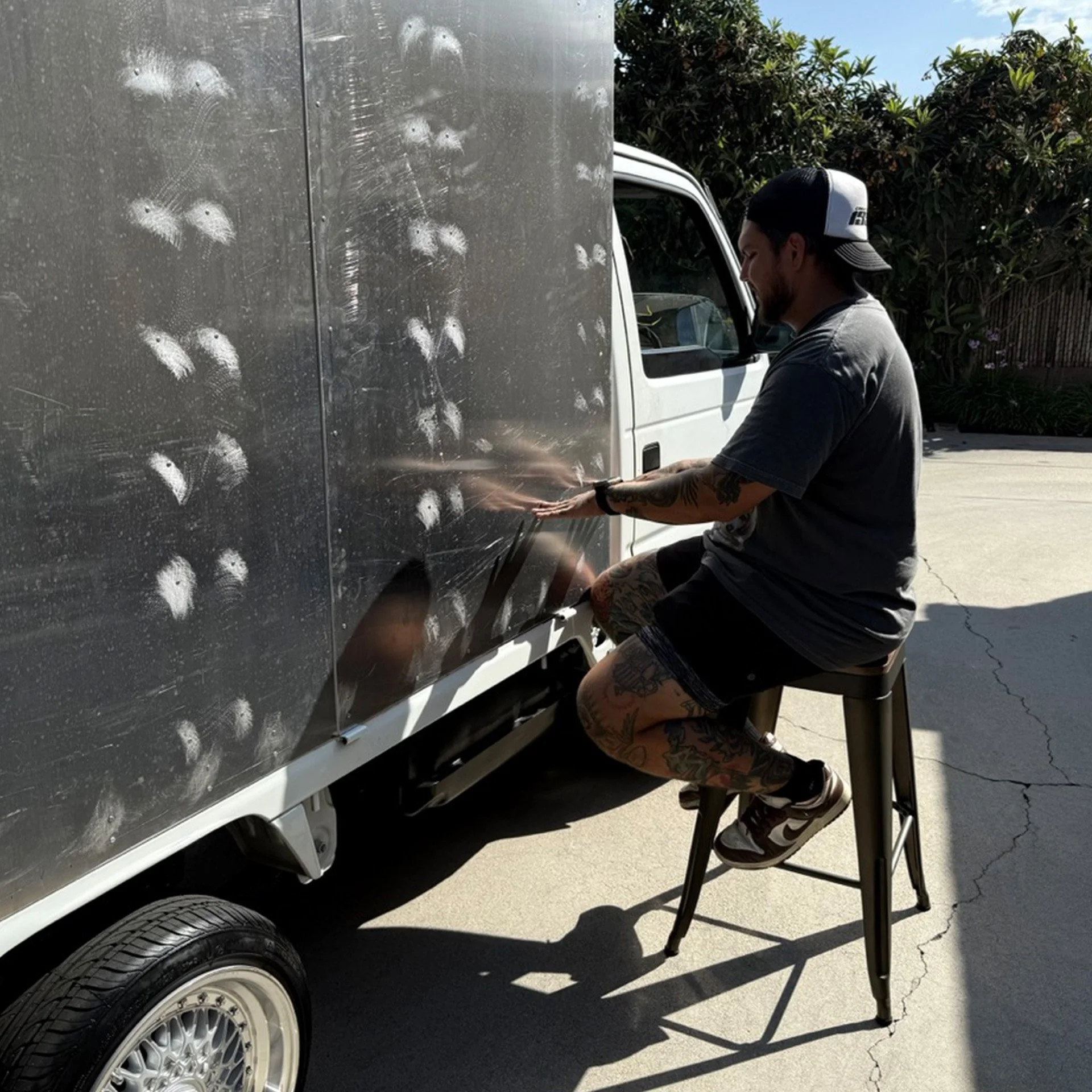 Before construction began, every detail was tested in the driveway. From seating height to customer flow, this was where the experience started to take shape.