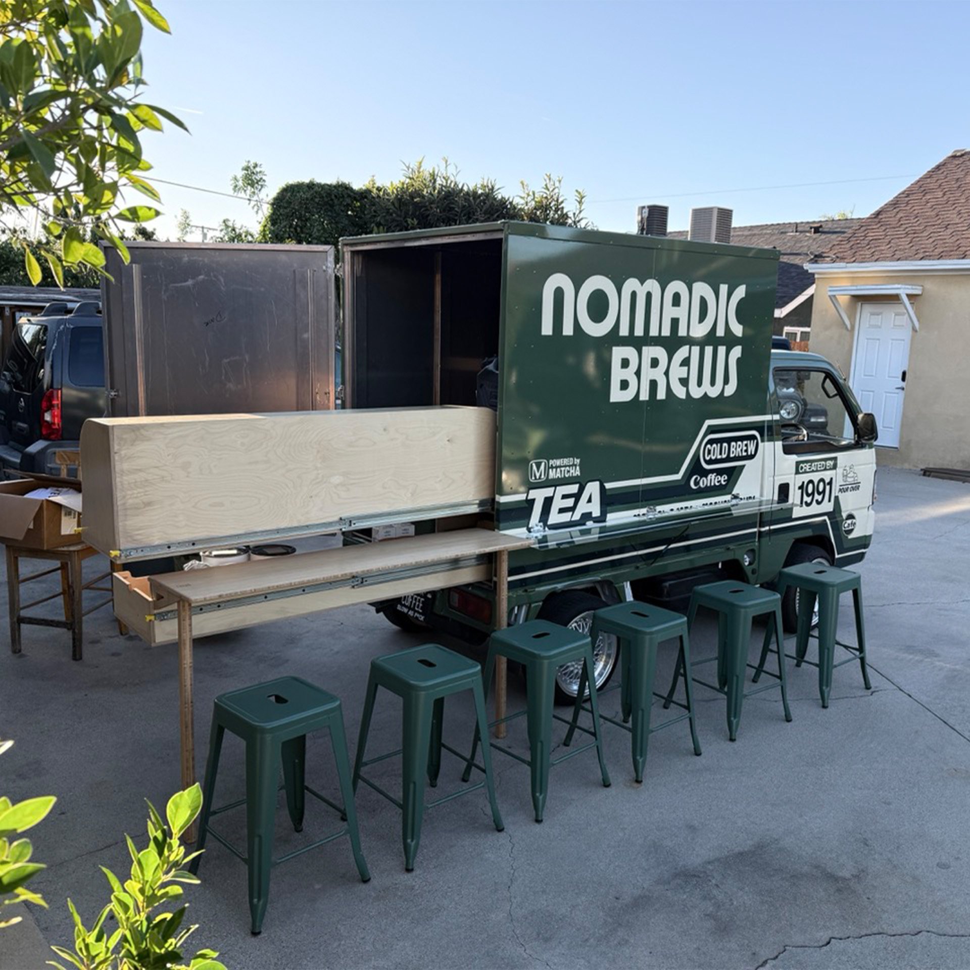 The final pieces were coming together. What started as a utility truck was now becoming a space designed for people to gather, connect, and enjoy great coffee.