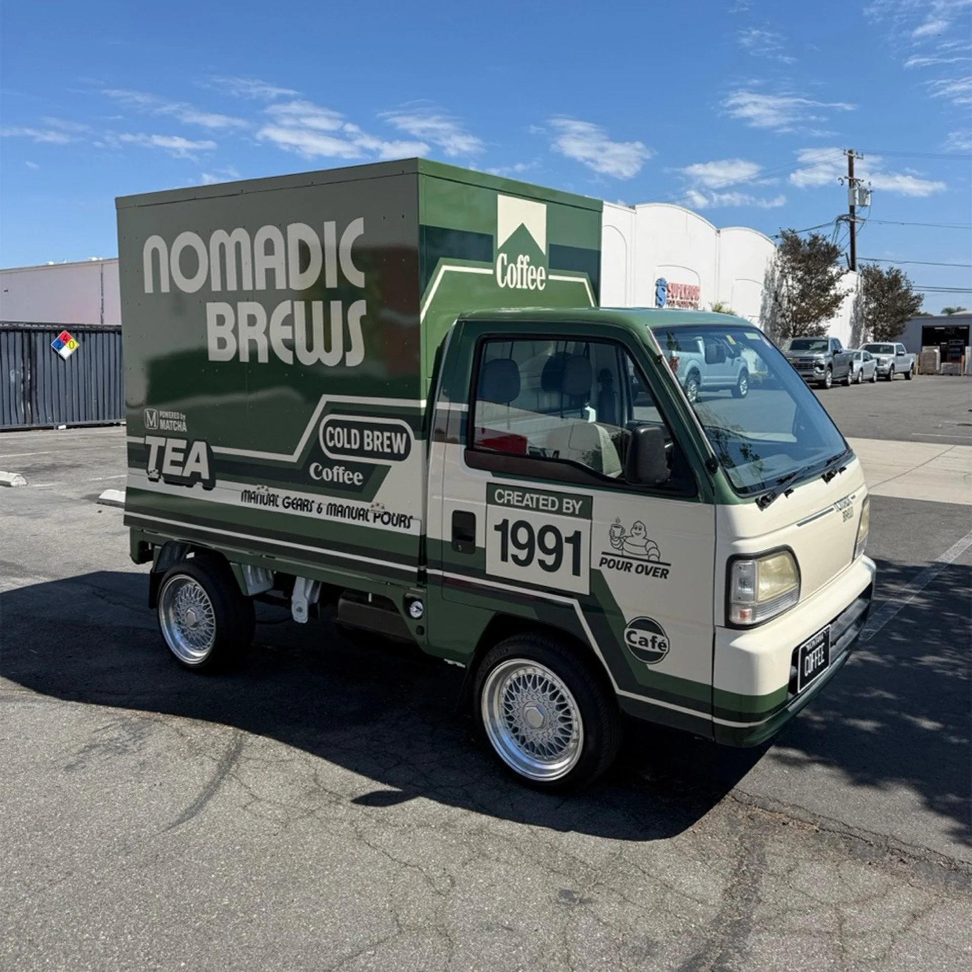 The first full reveal of Nomadic Brews. What began as a sketch and an imported kei truck was now a functioning mobile business.