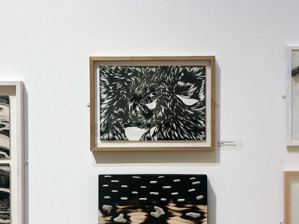 "New Word" Exhibited as part of The Thread Thats Pulls, by Visual Arts Scotland at the Royal Scottish Academy, Edinburgh 2025