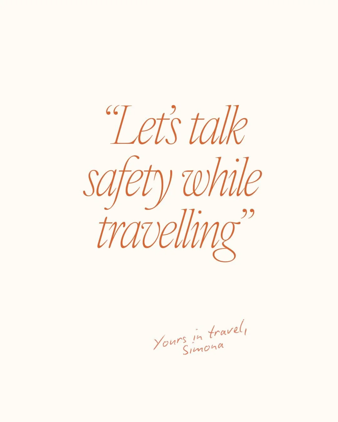 Let&rsquo;s talk about safety &mdash; because solo travel should feel empowering, not overwhelming.

The difference? Having the right support behind you.
From seamless arrivals to trusted transfers and real-time assistance while you&rsquo;re on the g