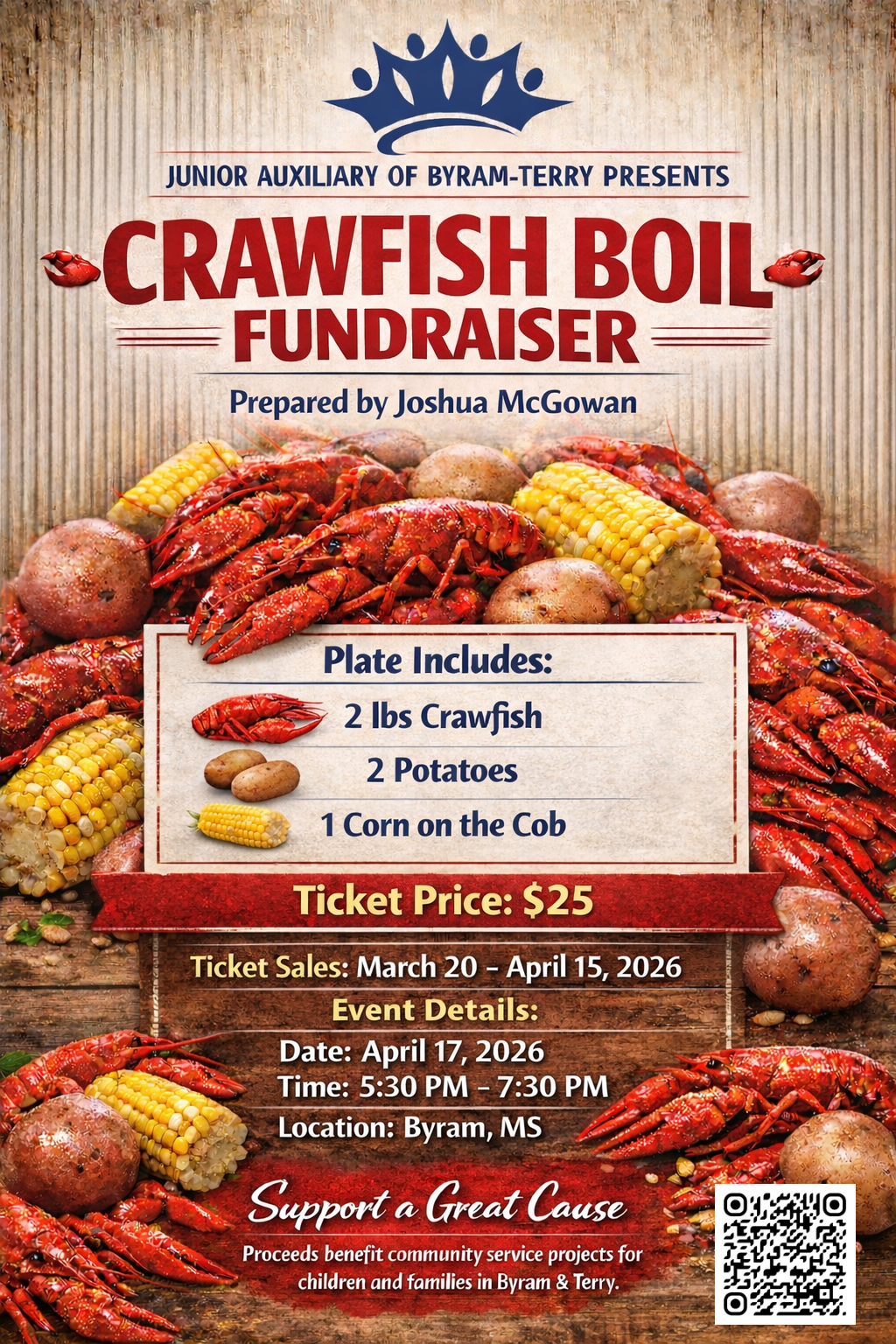 CRAWFISH BOIL FUNDRAISER