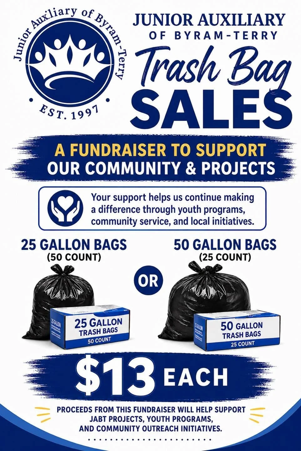 Trash Bag Fundraiser
